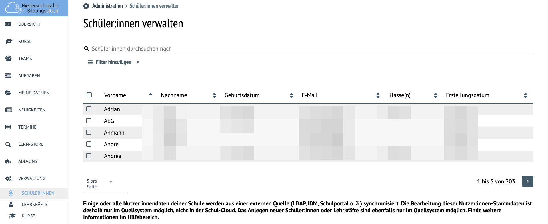 Neue Verwaltungsfunktionen sind online!
