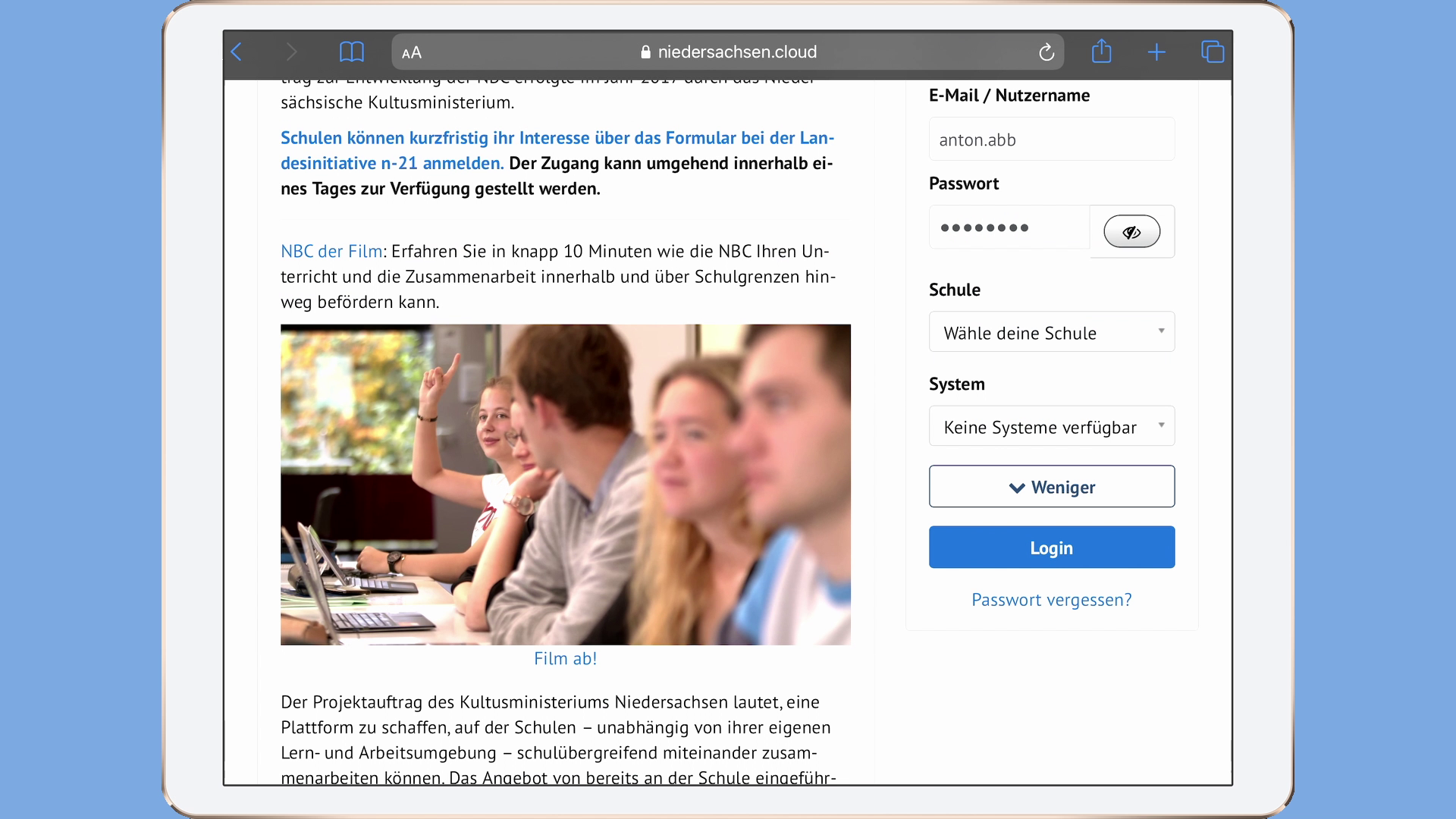 Erster Login in der NBC ... Der Anmeldeprozess einfach erklärt....