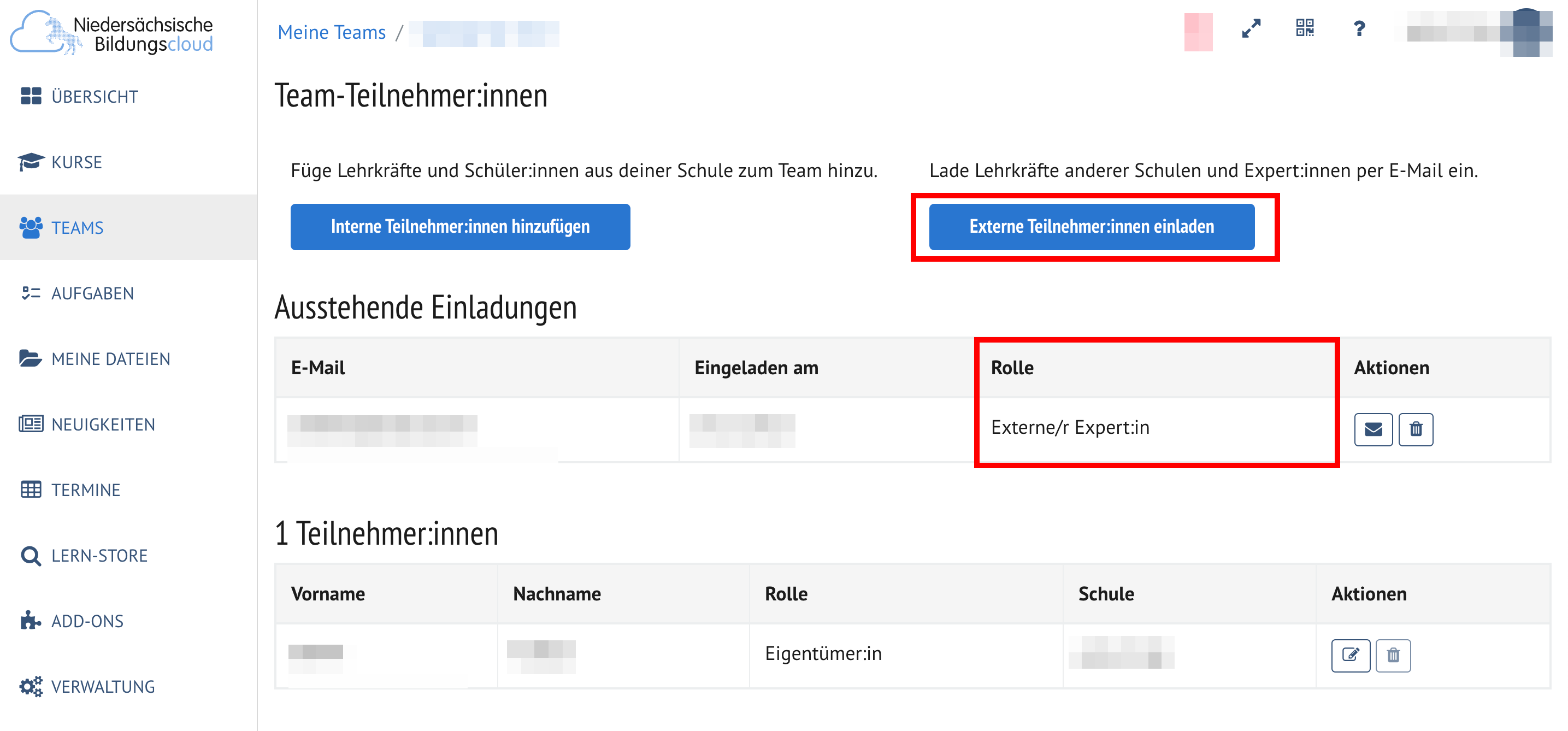 Die Einladung als Externe Expert:in erhalten und nun geht nichts in der NBC?