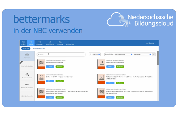 Selbstlernkurs #2 online: bettermarks in der NBC verwenden