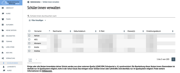 Neue Verwaltungsfunktionen sind online!