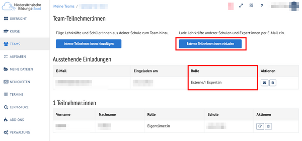 Die Einladung als Externe Expert:in erhalten und nun geht nichts in der NBC?